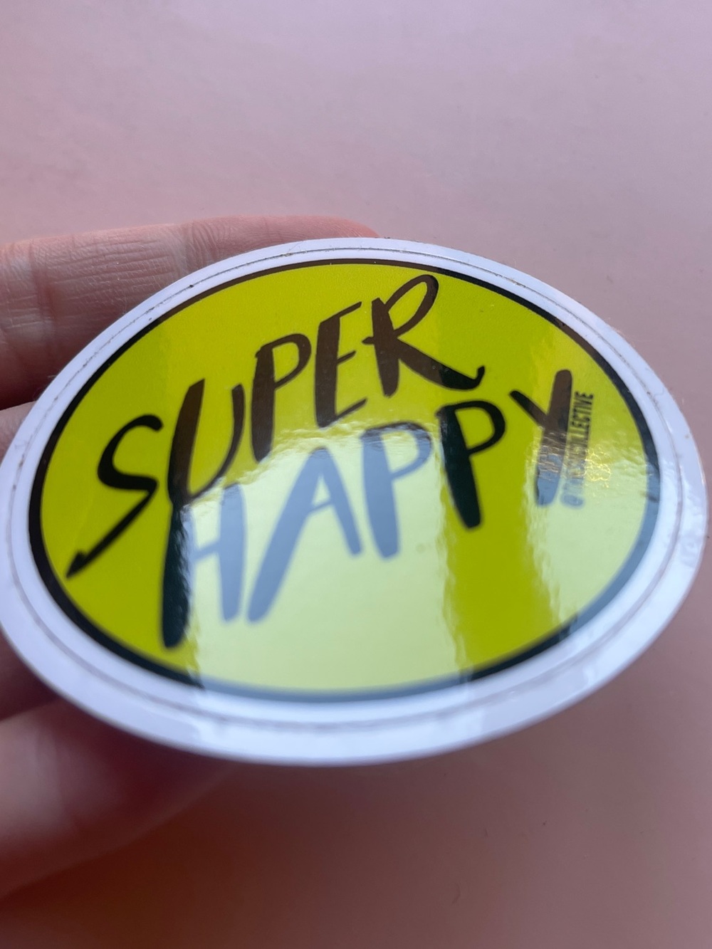 New super happy sticker 3” San Diego California
